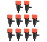 JOINPAYA 10 Pièces Outil D'irrigation Goutte à Goutte Automatique pour Plantes et Fleurs, Embout en Plastique Rouge, Résistant la Rouille et Facile à Installer pour Jardin et Pelouse