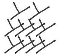 JOINPAYA 10 Pièces Sangle pour Lampe Frontale de Poche, Bandeau Élastique pour Phare, Polyester Noir, Compatible Lampes Torches et Phares, Secours et Course à Pied