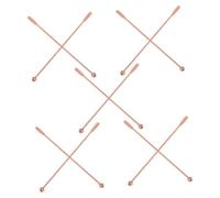 JOINPAYA 10 Pièces Tige d'agitation Acier Boisson agitateurs Cocktail mixeur café touillette cuillère de Bar en Spirale pour Cocktail agitateur cuillère à mélanger Rose Réutilisable
