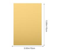 JOINPAYA 10 Plaques en Aluminium Vierges pour Sublimation 10 X 15 CM Couleur Or Foncé Supports Métalliques pour Impression Thermique Panneaux Photo Métalliques pour Usage Maison et