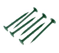 JOINPAYA 100 Pièces Piquets de Sol Plastique pour Jardin Piquets à Pointe pour Fixation de Paillage et Ancrage Bâche Extérieur Clous de Sol Légers et Durables pour Paysage et Serre