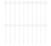 JOINPAYA 100 Supports pour Boules de Chocolat Base Fixe en Plastique Transparent Lot de 100 Pièces pour Décoration de Bonbons Bouquet de Fleurs en Chocolat Soi-Même Décoration de