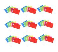 JOINPAYA 100pièces Drapeaux Vierges Unis Petits Drapeaux à Monter Soi-même Sur Bâtonnets Décorations De Fête Pour Défilés Inaugurations Anniversaires Garçon Fille Événements Et Célébrations