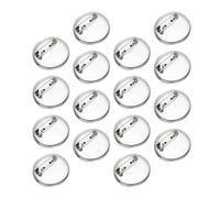 JOINPAYA 100pièces Fermoirs pour Broches Épingles Rondes Badge Boucle Plateaux de Base pour Épingles de Poitrine DIY