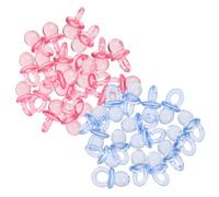JOINPAYA 100pièces Sucettes Pour Jeux De Shower Cadeaux Invités Pour Garçon Décorations De Table Sucettes Bleues Gros Mini-sucettes Pour Fête