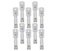 JOINPAYA 10ensembles Double Curtain Track Wall Mount Brackets Heavy Duty Adjustable Metal Holders for Ceiling and Wall Flexible Installation for Home and Office Curtains