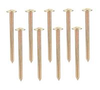 JOINPAYA 10Pcs Piquets Métalliques de Limites de Propriété en Galvanisation, Clous de Marquage Haute Précision pour Points de Contrôle d'Arpentage et Mesures Professionnelles
