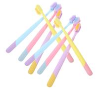 JOINPAYA 10pièces Brosse à Dents Manuelle Souple Poils Doux Brosse Gencive Dentifrice Léger Usage Quotidien Voyage Camping Famille
