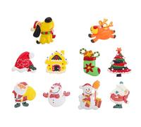 JOINPAYA 10pièces Créations à Dos Plat Breloques Faites Main Décoration de Noël Accessoires Résine pour Créations DIY