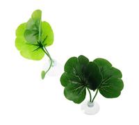 JOINPAYA 10pièces Hamac Forme pour Poissons Betta Tapis Végétal Artificiel Zone De Repos Et Ponte pour Aquarium Plantes Vertes avec Ventouse