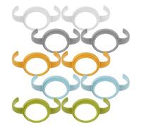 JOINPAYA 10pièces Poignées Amovibles Plastique pour Biberons Lot de Adaptées aux Biberons Verre à Large Ouverture Accessoires et Gobelets à Bec