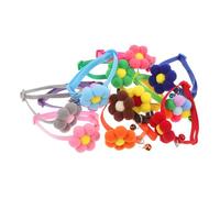 JOINPAYA 12 Pièces Collier pour Animaux avec Fleurs Réglable et Collerette Décorative pour et Petits Chiens Adapté pour Usage Quotidien et Séances Photo