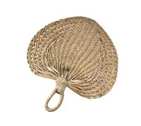 JOINPAYA 12 Pièces Éventail Décoratif en Feuille de Palmier, Raphia Beige | Fait Main, Style Ferme Tropical Bohème, Usage Cérémonie Jardin et Plage, pour Mariée et Invités