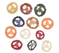 JOINPAYA 12 pièces Jouets à Mâcher Loofah Naturel pour Rats Cochons et Hamsters Jouets Sensoriels Colorés pour Petits Rongeurs Protection des Dents et Comportement à Couleur Aléatoire