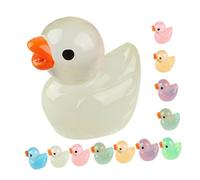JOINPAYA 12 pièces Mini Canards Résine Figurines Décoratives Colorées pour Jardin Maison de Poupée Bricolage Micro Paysage