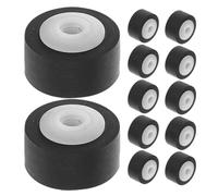 JOINPAYA 12 Pièces Rouleau Pinceur D'enregistreur de Remplacement | Accessoire Polyvalent, Plastique Noir, Compatible Magnétophone et Autoradio, Pièce de Rechange