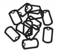 JOINPAYA 12 pièces Silicone Protecteur pour Plaques Identité Militaires Silencieux pour Chiens Housse Bruit et Facile à Installer