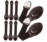 JOINPAYA 12pièces Loquets De Sécurité Pour Sangles De Pour Armoires Et Verrouillage Facile Perçage Pour Sécuriser Votre Maison