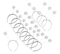 JOINPAYA 12pièces Serre-tête Antennes Martiennes Boule à Paillettes pour Déguisement Espace Accessoires de Cheveux pour Halloween et Fêtes Argenté