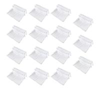 JOINPAYA 15 Pièces Supports pour Aquarium Clips pour Couvercle D’Aquarium en Acrylique, pour Verre de 7 à 8mm, Support de Couvercle pour Aquarium et Fish Tank, Adapté aux Petits Animaux