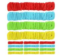 JOINPAYA 16 Pièces Outdoor Relay Bands Elastic Three Legged Race Straps for Team Relay Games Birthday Parties Field Day Backyard Fun