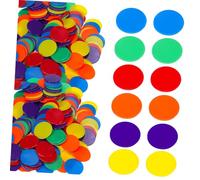 JOINPAYA 180 pièces Poker Chips Set Vibrant Acrylic Game Tokens for Party Supplies and Math Learning with Polished Edges Versatile Markers for Bingo and Family Games