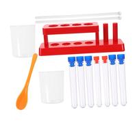 JOINPAYA 1ensemble Accessoires pour Expériences Scientifiques Kit Éprouvettes avec Supports Cuillères De Prélèvement Et Tasses Graduées pour Outil Éducatif Stem pour Développement