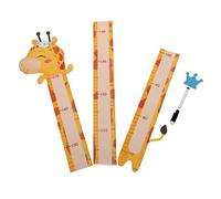 JOINPAYA 1ensemble Autocollant De Mesure De Hauteur Pour Garçon Fille Règle Murale Amovible Avec Animaux Cartoons Décoration Créative Pour Chambre Garçon Fille