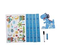 JOINPAYA 1ensemble Autocollant Murale Règle De Hauteur Amovible Pour Garçon Fille Décoration Cartoon Dinosaure Mesure De Croissance Étanche Résidu Pour Garçons Et Filles