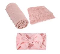 JOINPAYA 1ensemble Couverture De Photographie Né avec Écharpe Matelas Arrière-Plan Et Accessoires Noeud