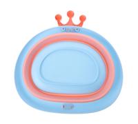 JOINPAYA 1pièce Bassin De Lavage Portable Pliant Forme De Couronne Pour Lavabo Pratique Et Adorable Rose