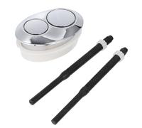 JOINPAYA 1pièce Bouton Poussoir Oval Chromé pour Chasse Eau de Réservoir et Antirouille Facile à Presser Adapté aux Toilettes Domestiques et Commerciales Couleur Couleur Aléatoire