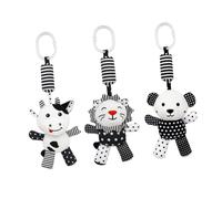 JOINPAYA 1pièce Jouet De Poussette Animaux Mobile Éducatif Couleurs Avec Hochets De Pendentifs Surs Pour Développement Sensoriel Et Éveil Des Bébés