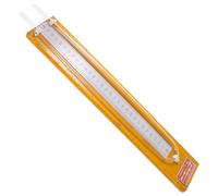 JOINPAYA 1pièce Manomètre à Pression Différentielle Haute Précision Acier Inoxydable U-shaped Bois à Échelle Courbée et Nivelle Intégrée pour Mesures de Précision Génie Climatique