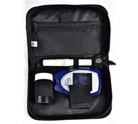 JOINPAYA 1pièce Pochette de Rangement Portable pour Glycémie Pu Étui Résistant à Eau aux Chocs Pochette Compacte pour Appareil de Test du Diabète Adapté aux Déplacements et Usage
