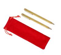 JOINPAYA 2 Baguettes de Sourcier en Cuivre Rouge, Design Flexible à Tige Centrale, Forme Stylo, Faciles à Transporter, Pack de 2 Tiges de Radiesthésie Pratiques