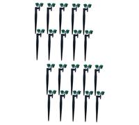 JOINPAYA 2 Ensembles Arroseur De Pieu Vaporisateur Petit Irrigation Arroseur De Jardin Soi Pelouse Arroseur Rotatif Émetteur De Pieu Piquet Micro-asperseur Vert Plastique 10 Pièces*2