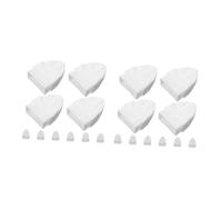 JOINPAYA 2 Ensembles Chapeau De Balustre Chapeaux De Poteau Sombre Petit Paysage Capuchon De Couverture De Poteau De Clôture Surmatelas De Poteaux De Clôture Plastique Blanche 10 Pièces * 2