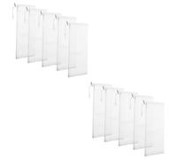 JOINPAYA 2 Ensembles en Maille D'oiseau Engrener Mangeoir d'oiseaux Mangeoire en Filet pour L'alimentation des Oiseaux Cordon Pendaison Polyester Blanche 5 Pièces * 2
