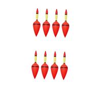 JOINPAYA 2 Ensembles Flotteur De Pêche en Mer Eau Salée Filet De Pêche À Flotteur Inclure Bouée Flotteur S'arrête Caoutchoucs Lourd Grossier pour Rouge Plastique 4 Pièces * 2