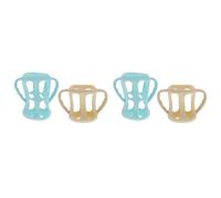 JOINPAYA 2 Ensembles Housse De Biberon Évent Bouteilles Pour Poignée De Bouteilles À Col Large Allaitement Maternel Biberons Pour Bébés Allaités Double Mangeoire Gel De Silice 2 Pièces * 2