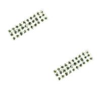 JOINPAYA 2 Feuilles Herbe Simulée Modèle De Table De Sable De Mini Bâtiment Modèle De Touffe d'herbe Statique Décor d'herbe De Table De Sable Modèle d'herbe Réaliste Vert Plastique