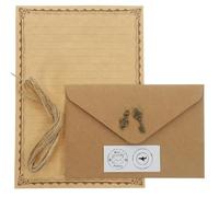 JOINPAYA 2 Kits Papier à Lettres Vintage A5 Enveloppes 24 Pièces Papier Épais à Écriture Fluide Fournitures de Bureau pour Rédaction Correspondance et Loisirs Créatifs