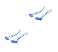 JOINPAYA 2 Paires Bouchons D'oreille De Natation Étanches Bouchon D'oreille Corde Bouchons D'oreilles Natation Enfant Bouchons D'oreille Filaires Sous-marin Accessoires Silicium Eau Bleu