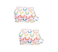 JOINPAYA 2 Pièces à Langer Bébé d'emballage De Couches Stéréoscopiques Contenant des Articles pour Bébés Étanche De Rangement pour Couches Tissu Pul Imperméable Colorful