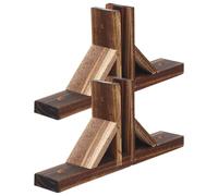 JOINPAYA 2 Pièces Base De Clôture De Jardin Bois Support Anti-basculement Accessoires De Clôture Fournitures De Jardin Petite Brise-Vue