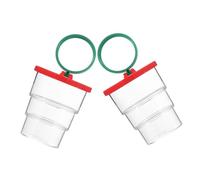 JOINPAYA 2 pièces Boîte Loupe Insecte Rouge Observation Extérieure Outil Exploration Nature pour Garçon Fille Boîte Observation Insectes avec Loupe Éducative et Portable