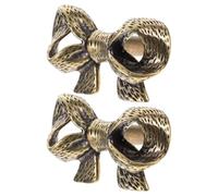 JOINPAYA 2 Pièces Boutons de Meuble en Laiton, Arc Vintage | Décoratif, Style Nordique Classique, Teinte Café, Usage Bureau et Maison, Fiabilité Solide