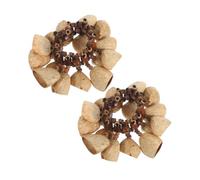 JOINPAYA 2 Pièces Bracelet de Percussion en Coquille de Noix, Léger et | Son Clair et Résonant, Prise Confortable, Finition Lisse Antidérapante