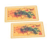JOINPAYA 2 Pièces Cartes Amulettes Feng Shui Alliage Aluminium Magnésium Taisui Année Serpent Protection et avec Richesse et Guan pour Collection et Bénédictions